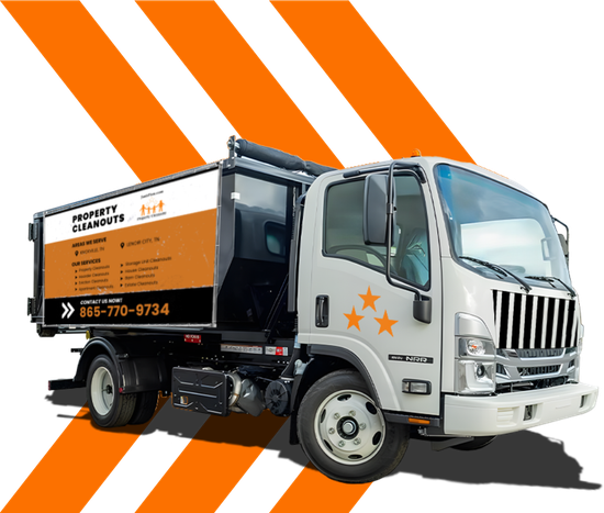 Dumpster rental truck