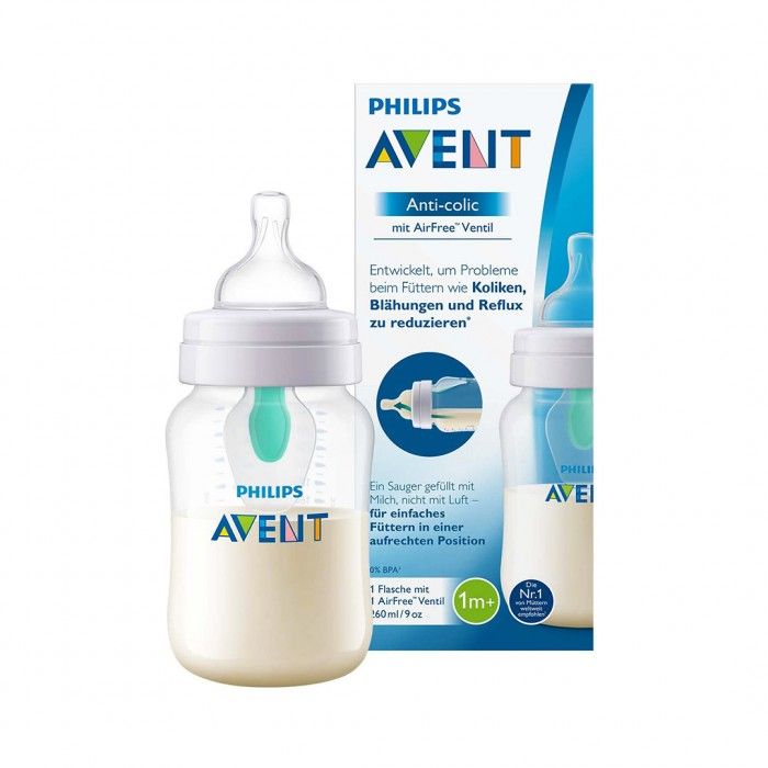AVENT, anti-colic con sistema AirFree 260ml