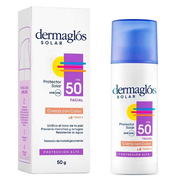 Dermaglos linea solar c/color FPS50