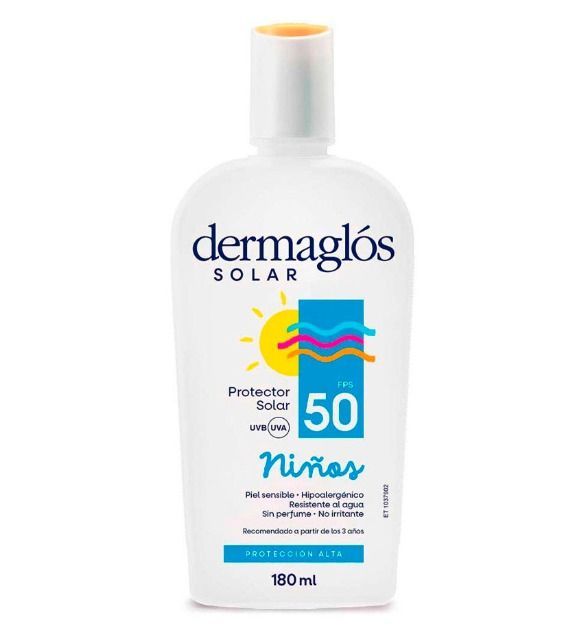 Dermaglos solar fps50 niños emul x170ml