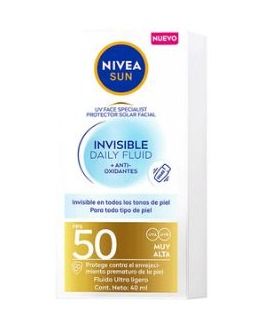 NIVEA SUN F50 PROT FACIAL INV DAILY FLUID X 40ML