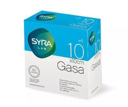 GASA ESTERIL 10X10 CAJA 5 160 TROZOS - SYRA