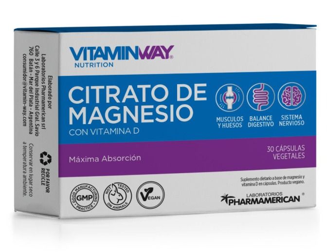 CITRATO DE MAGNESIO VIT D X 30 CPS