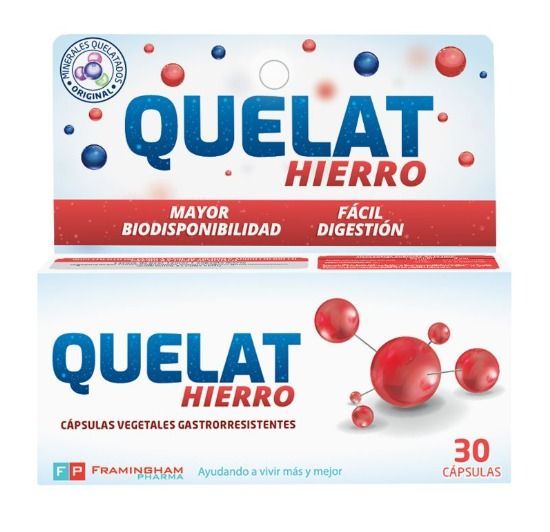 QUELAT HIERRO X 30 CAPSULAS