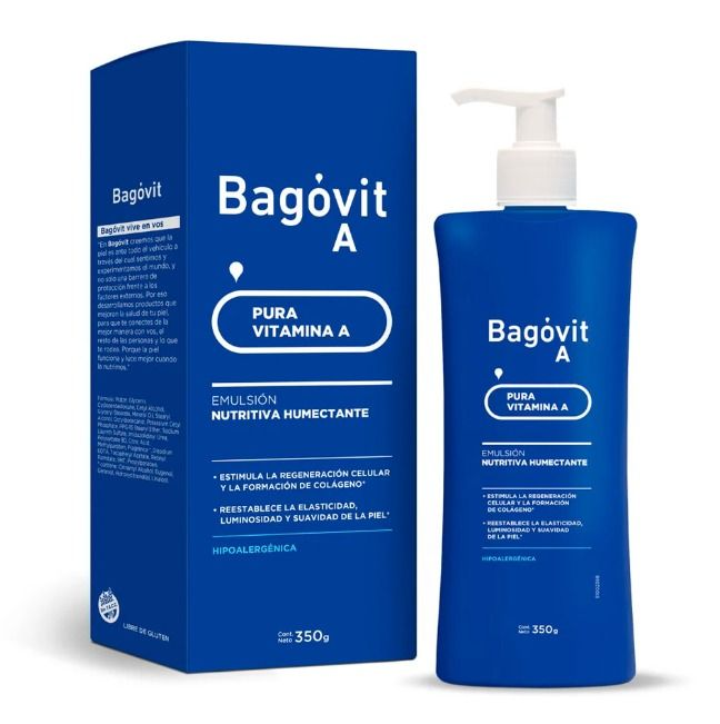 Emulsión Bagóvit Nutritiva para Piel Extra Seca con Dosificador 350 g