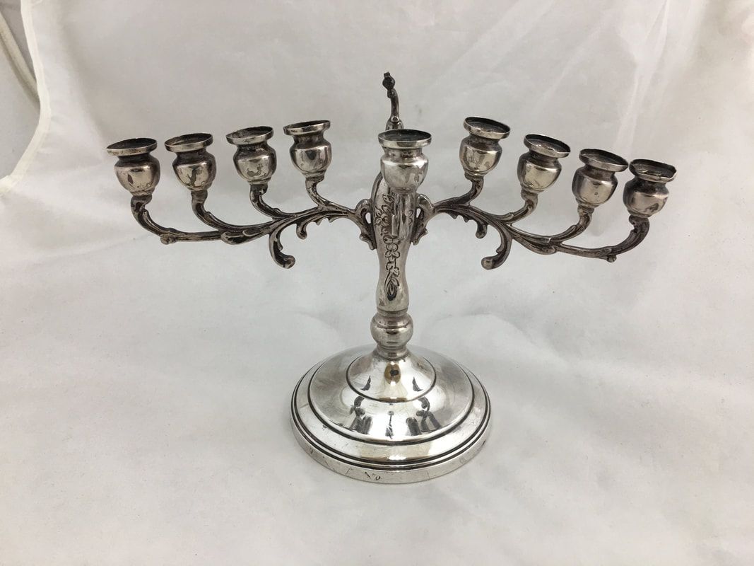 Judaica, silver menorahs