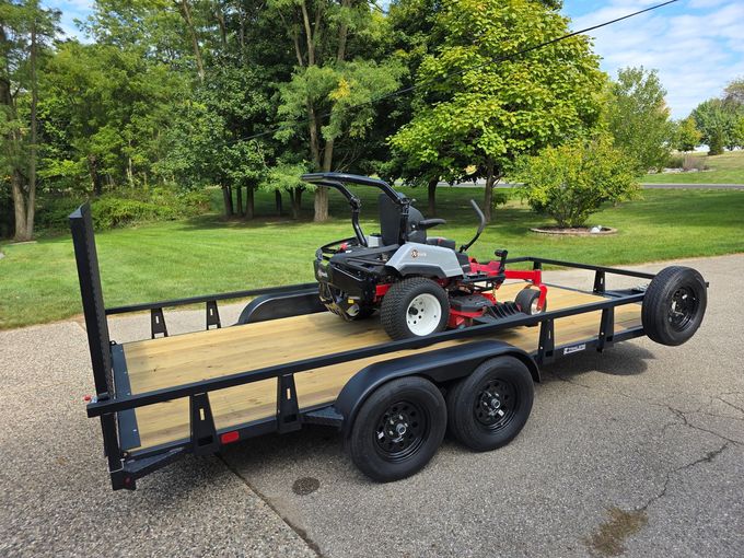 HTC Trailers Tandem Axle Steel Utility Trailer
