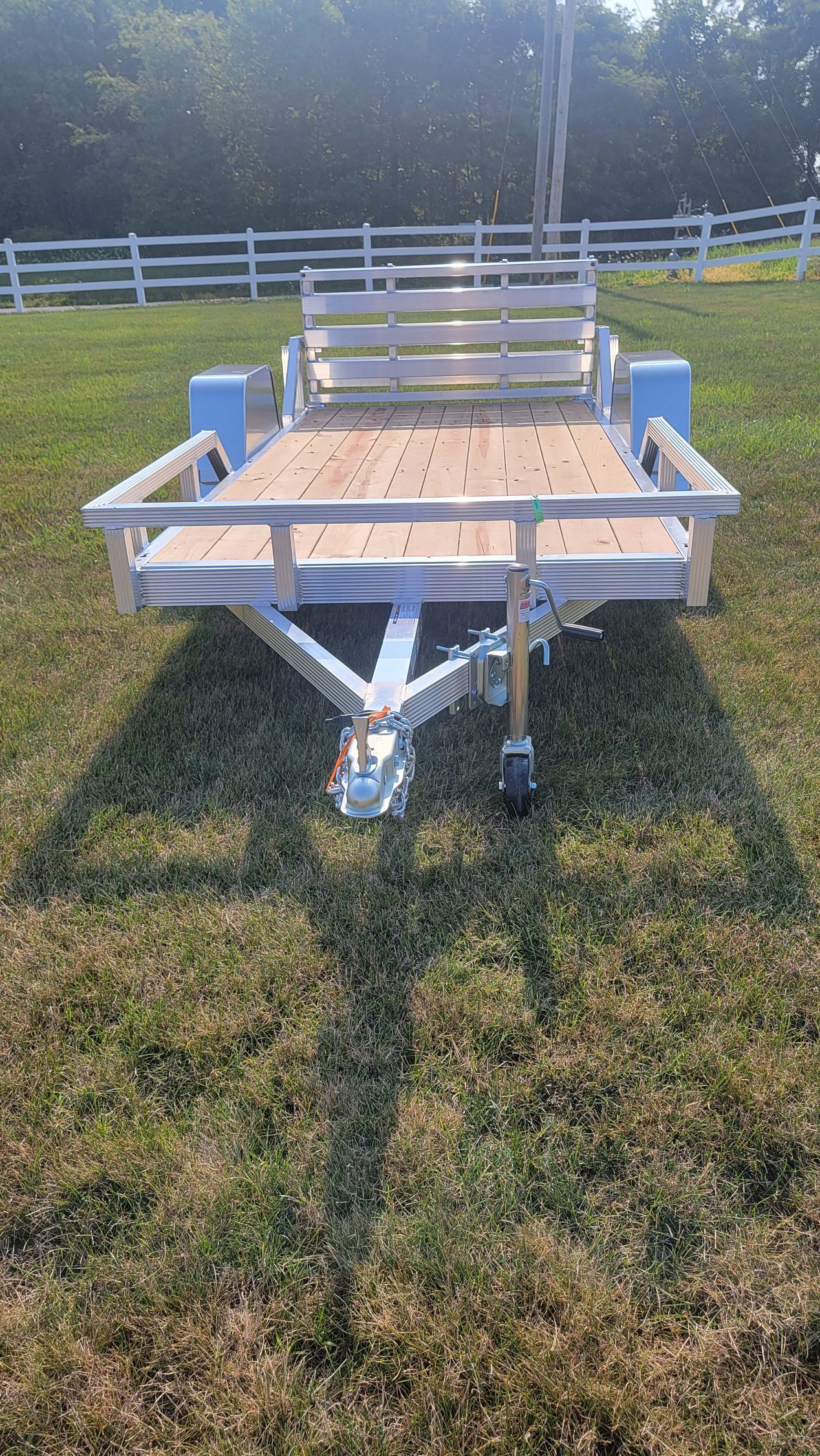 sport haven wood deck aluminum utility trailer