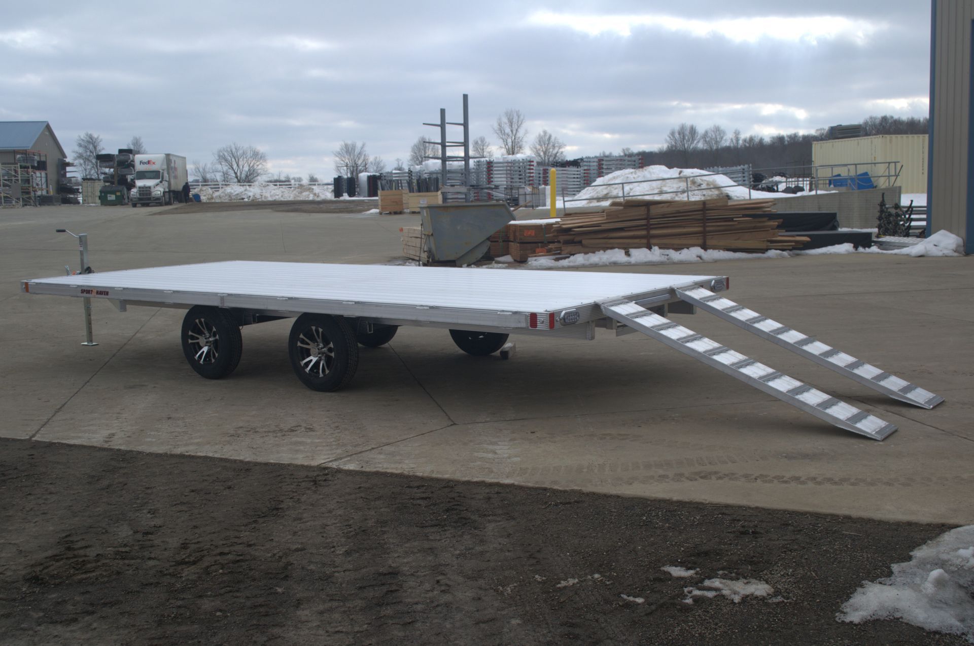 Aluminum Deck Over Utility trailer