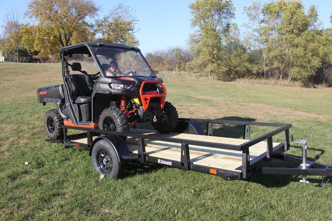 HTC Trailers Steel Utility Single Axle Trailer