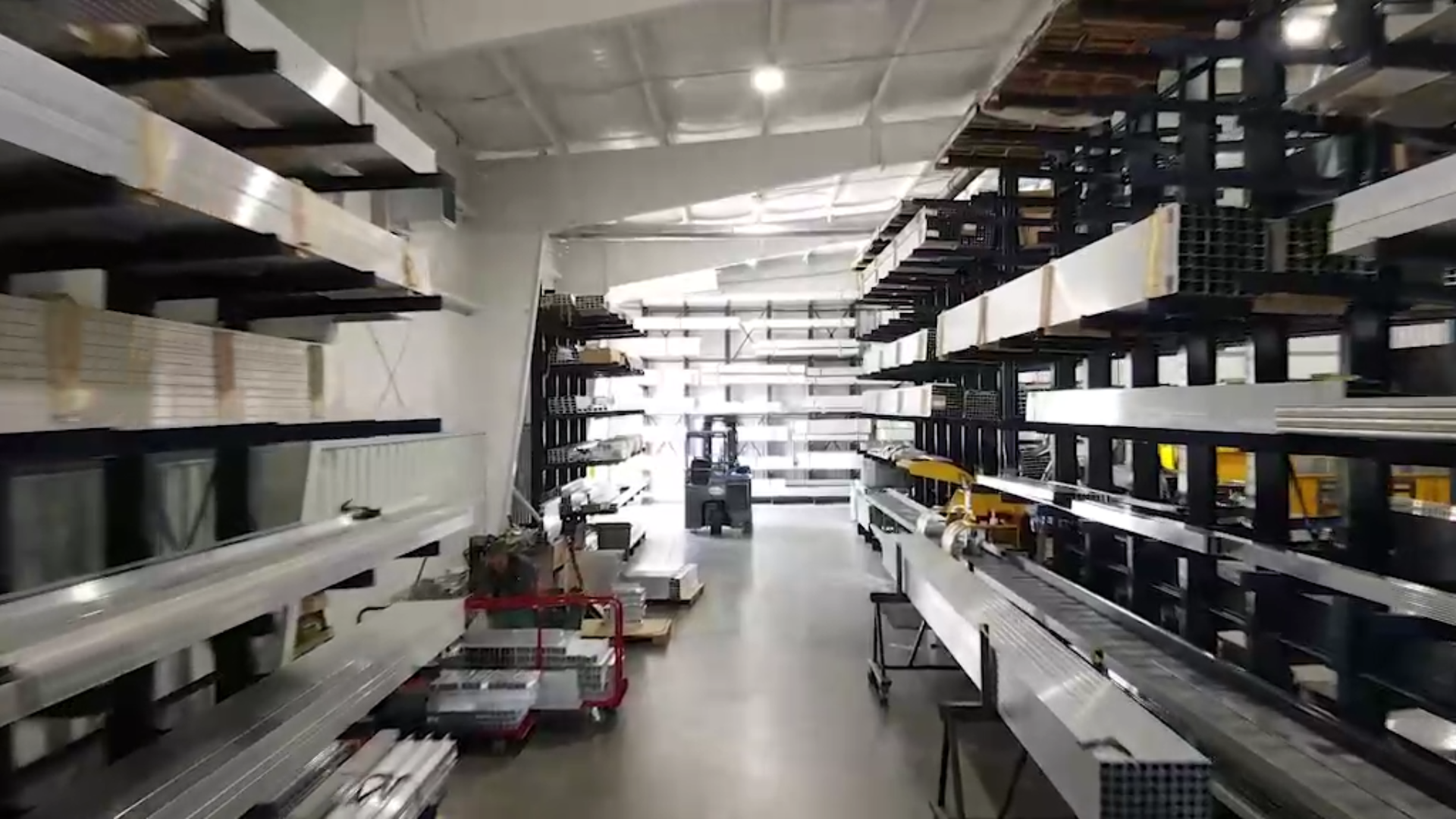 sh distributing raw material in warehouse