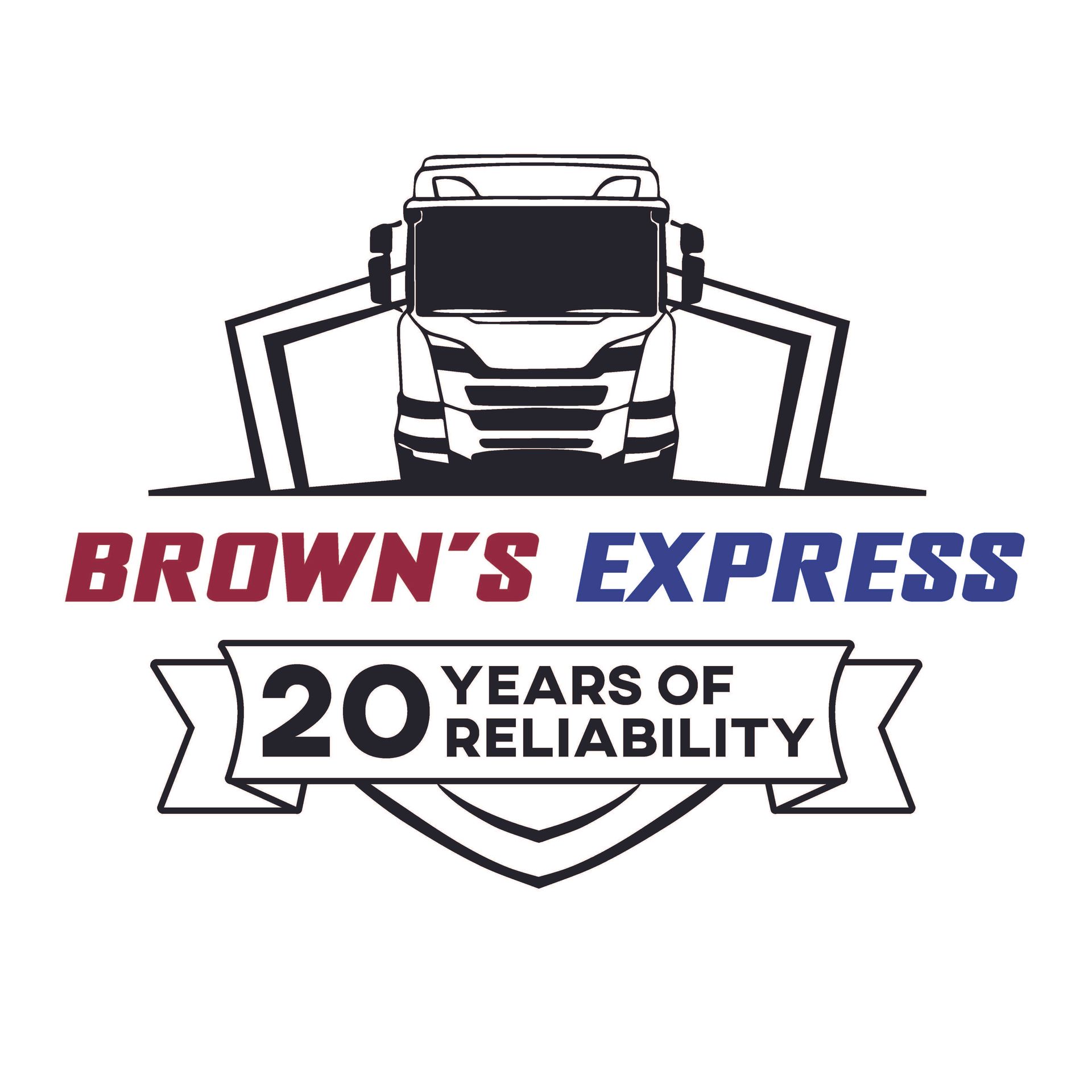 Brown's Express Logo — Trusted Carrier in Rockhampton & Gladstone, QLD