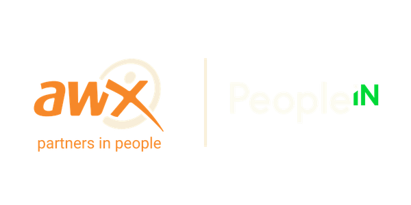 AWX and People.IN logos on a white background, separated by a thin vertical line
