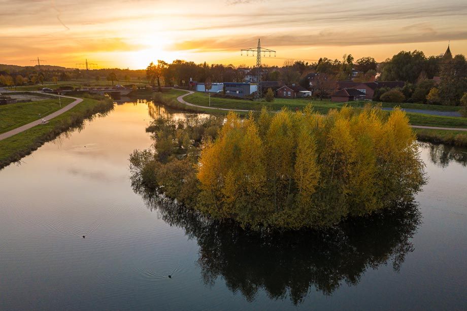 Der Hasesee als eines der Ausflugsziele in Bramsche Der Hasesee als eines der Ausflugsziele in Bramsche