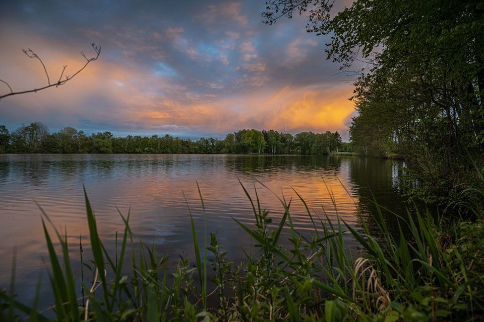 Sonnenaufgang am Hasesee Bramsche