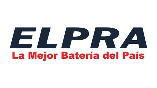 ELPRA logo with the red slogan “La Mejor Batería del País” on a white background