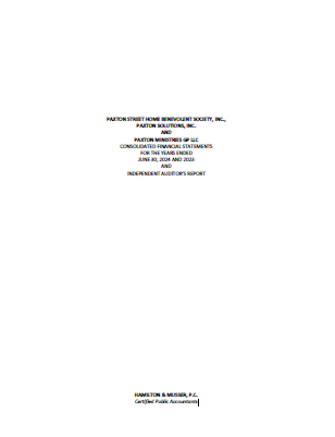 Paxton Ministries - Audit