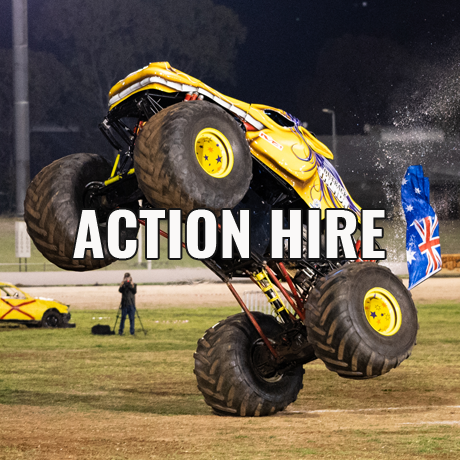 Action Hire, Monster Trucks, Stunt acts, Comedy Cars