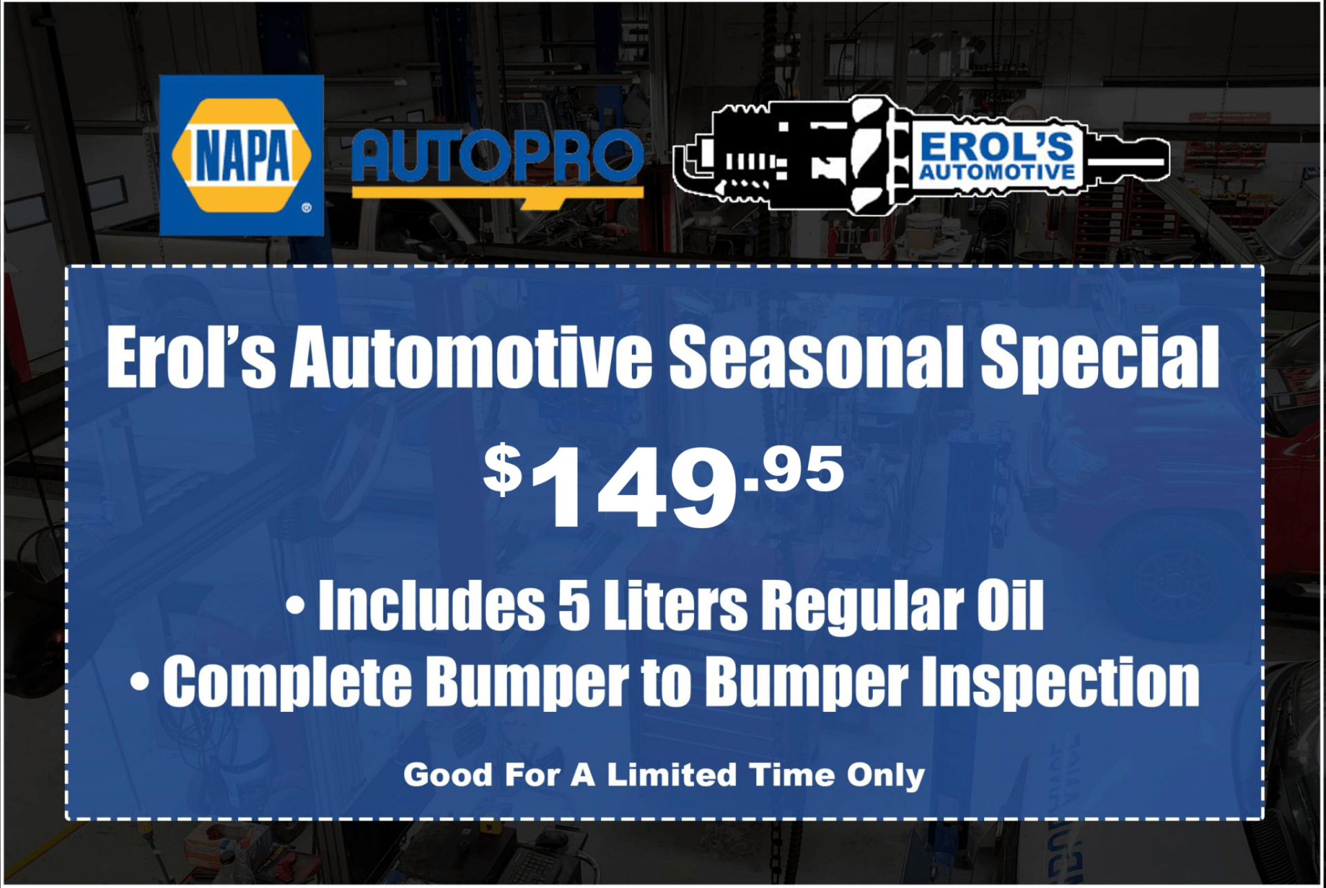 Auto Repair Coupons in Cochrane, AB Erol's Automotive