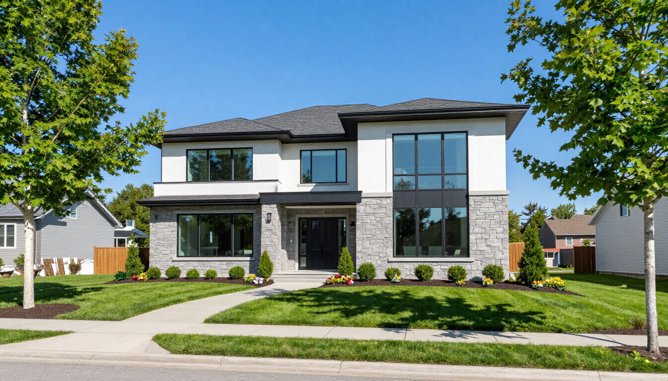 New construction home in a Twin Cities suburb