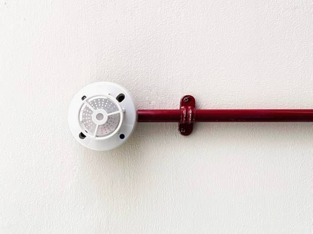 A sprinkler and fire alarm provided by Harford Alarm Company’s residential fire protection services 