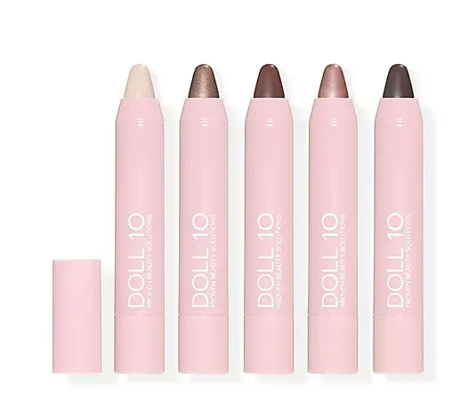 Doll 10 5-Pieces Pro Infinite Eye Crayon Collection