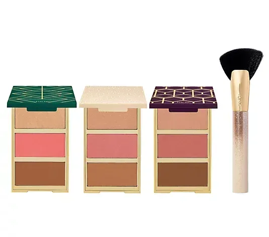 tarte Amazonian Clay 3-in-1 Face Palette Trio with Brush