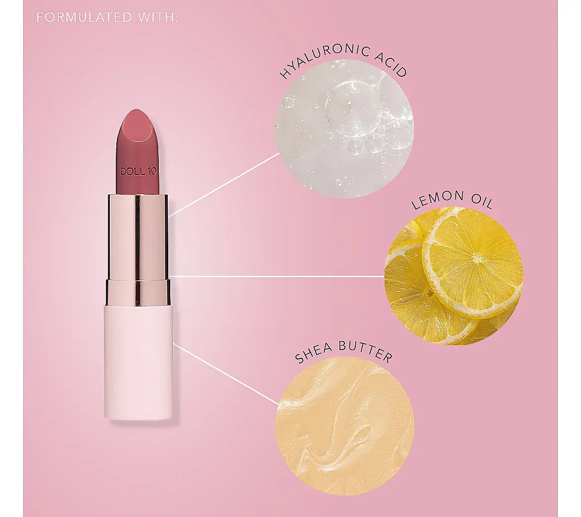 Doll 10 Plumping Peptide Lipstick Trio w/ Water Gloss