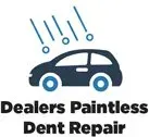 It is a logo for Dealers Paintless Dent Repair.