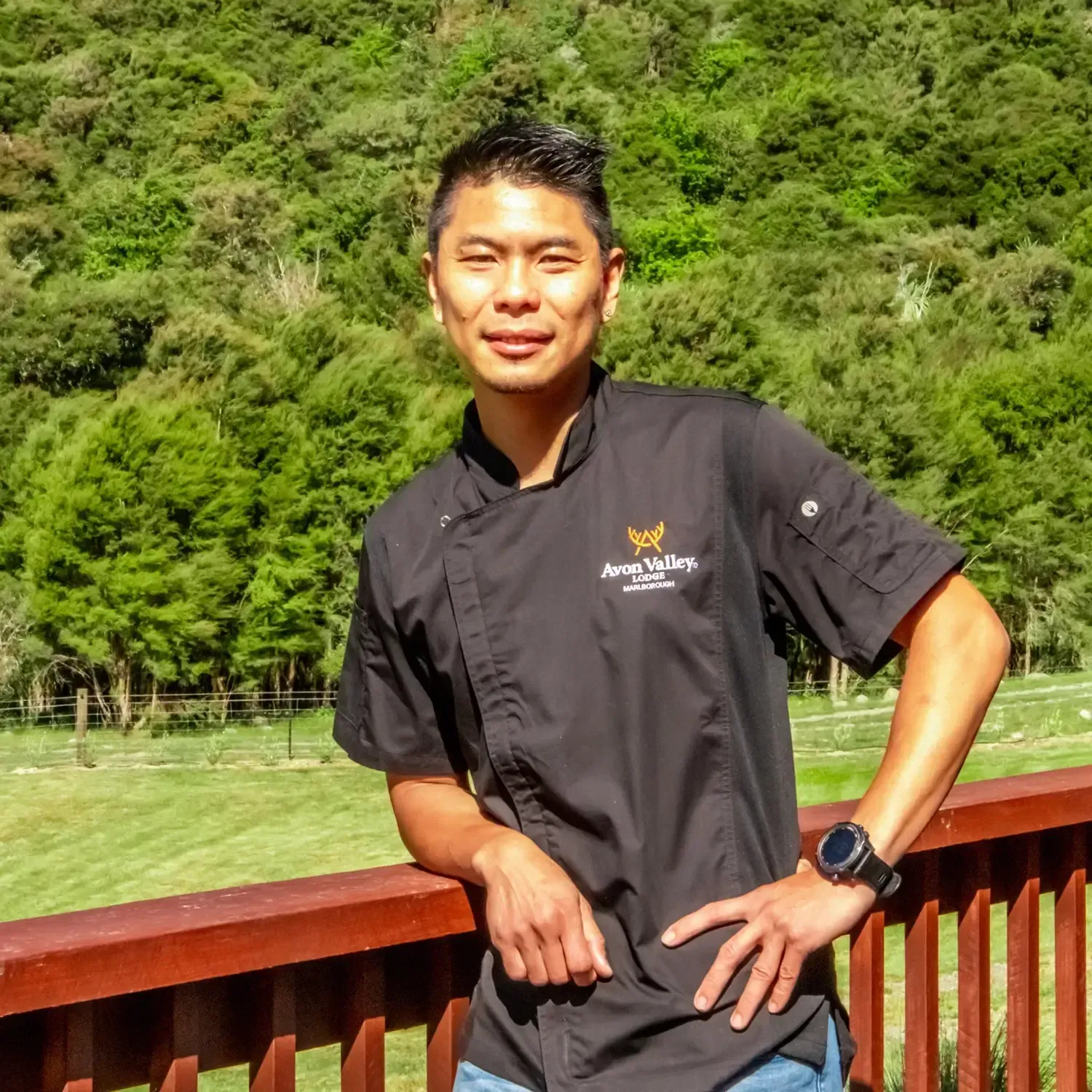 Head Chef Mark at Avon Valley Safaris, Marlborough, New Zealand.