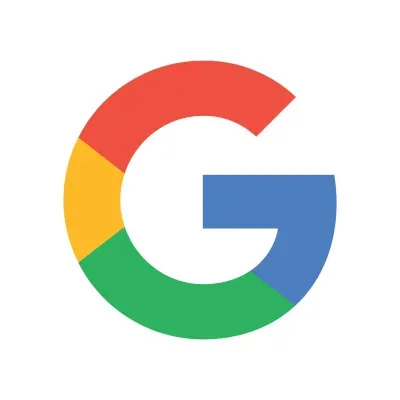 Logotipo do Google em azul, vermelho, amarelo e verde sobre um fundo branco.