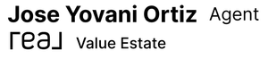 A logo of Value Estate, a man wearing a hat.