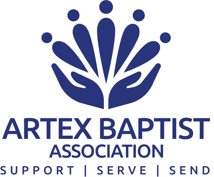 ARTEX baptist association color logo support serve send