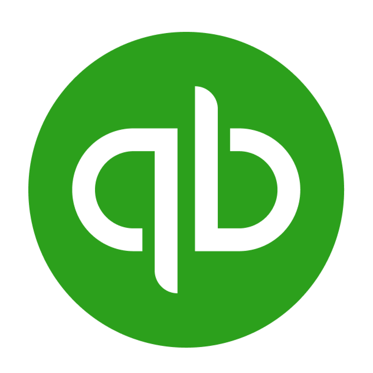 The qb logo is in a green circle on a white background.