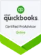 Quickbooks is a certified proadvisor online.