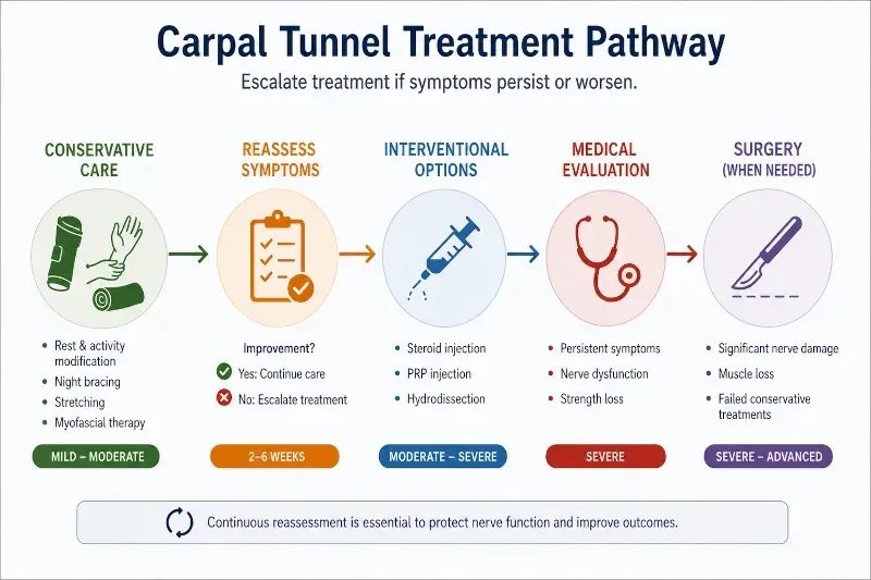 carpal tunnel treatment pathway
