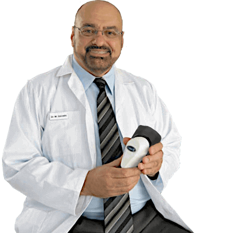 Dr. Zannakis holding the CarpalRx