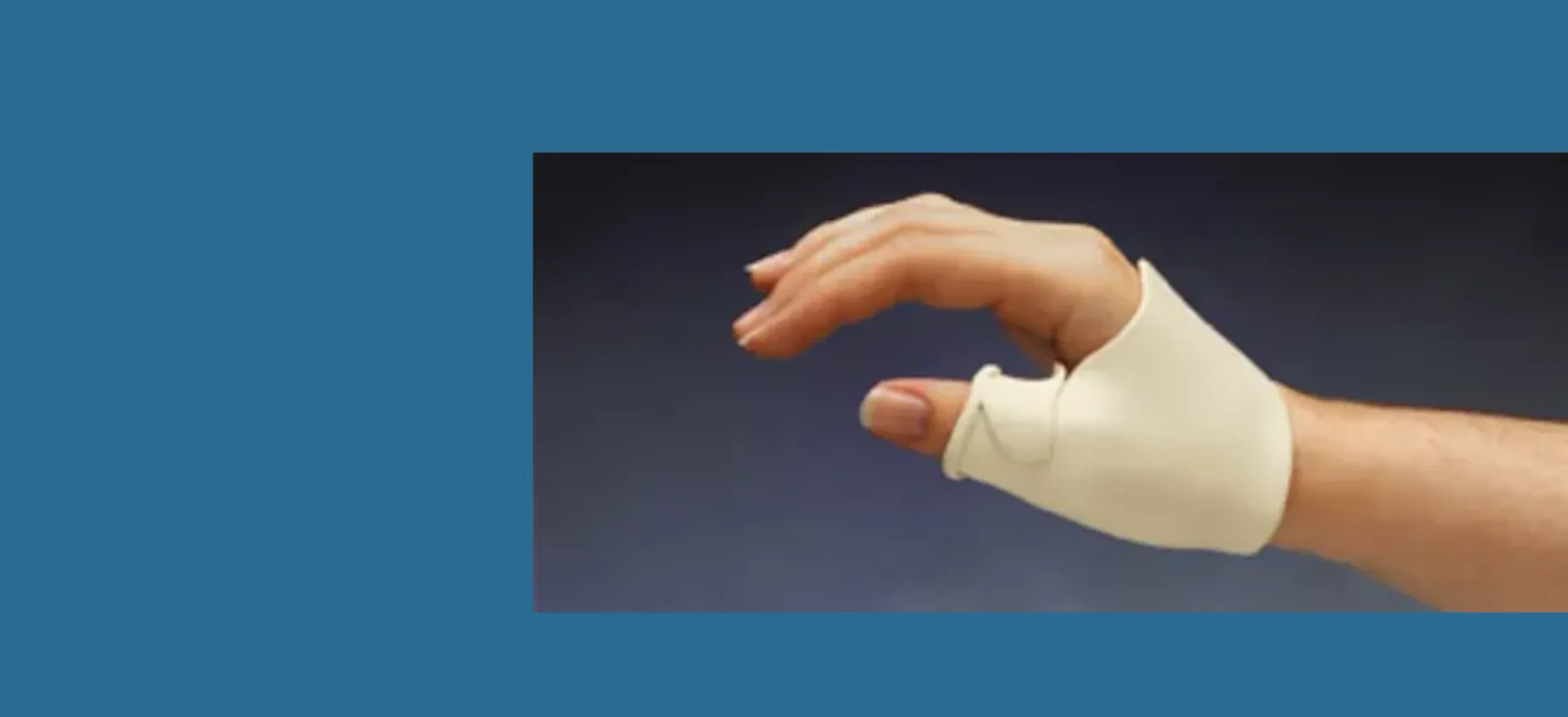 splinted thumb