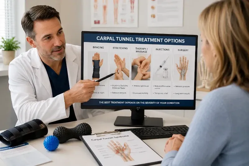 doctor discusses carpal tunnel treatment options