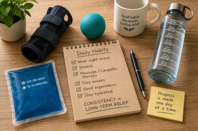 healthy habits for carpal tunnel remission