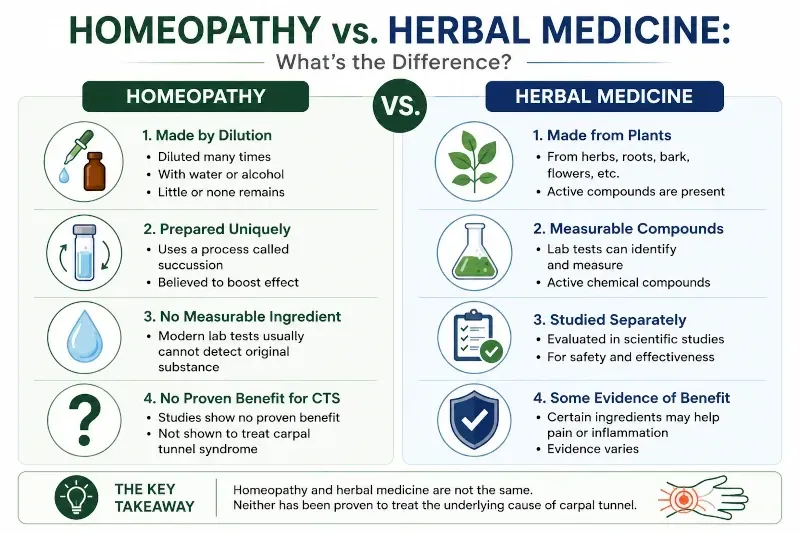 homeopathy vs herbal medicine