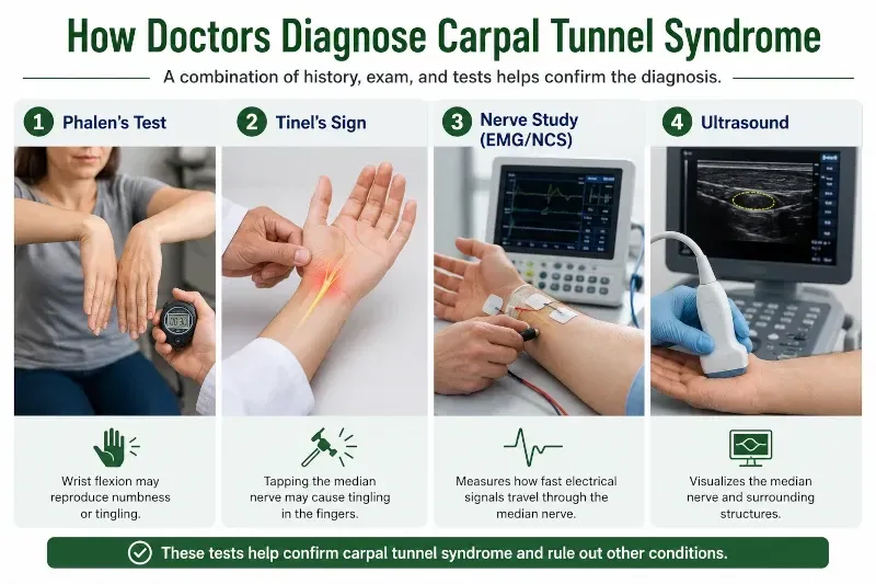 how doctors diagnose carpal tunnel