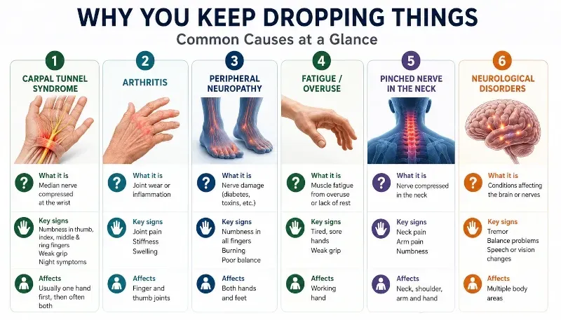 infographic: why you drop things