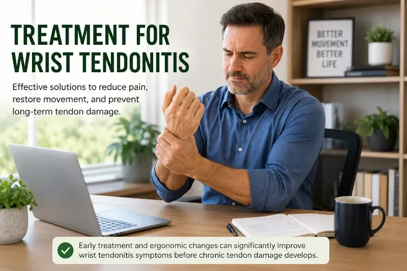 maan with wrist tendonitis