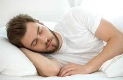 male sleeping