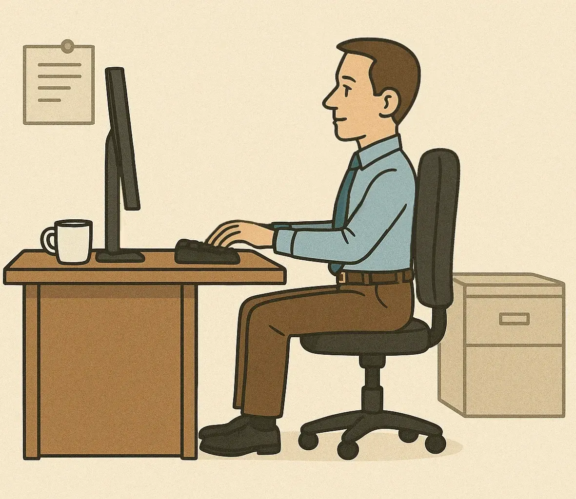 good sitting posture