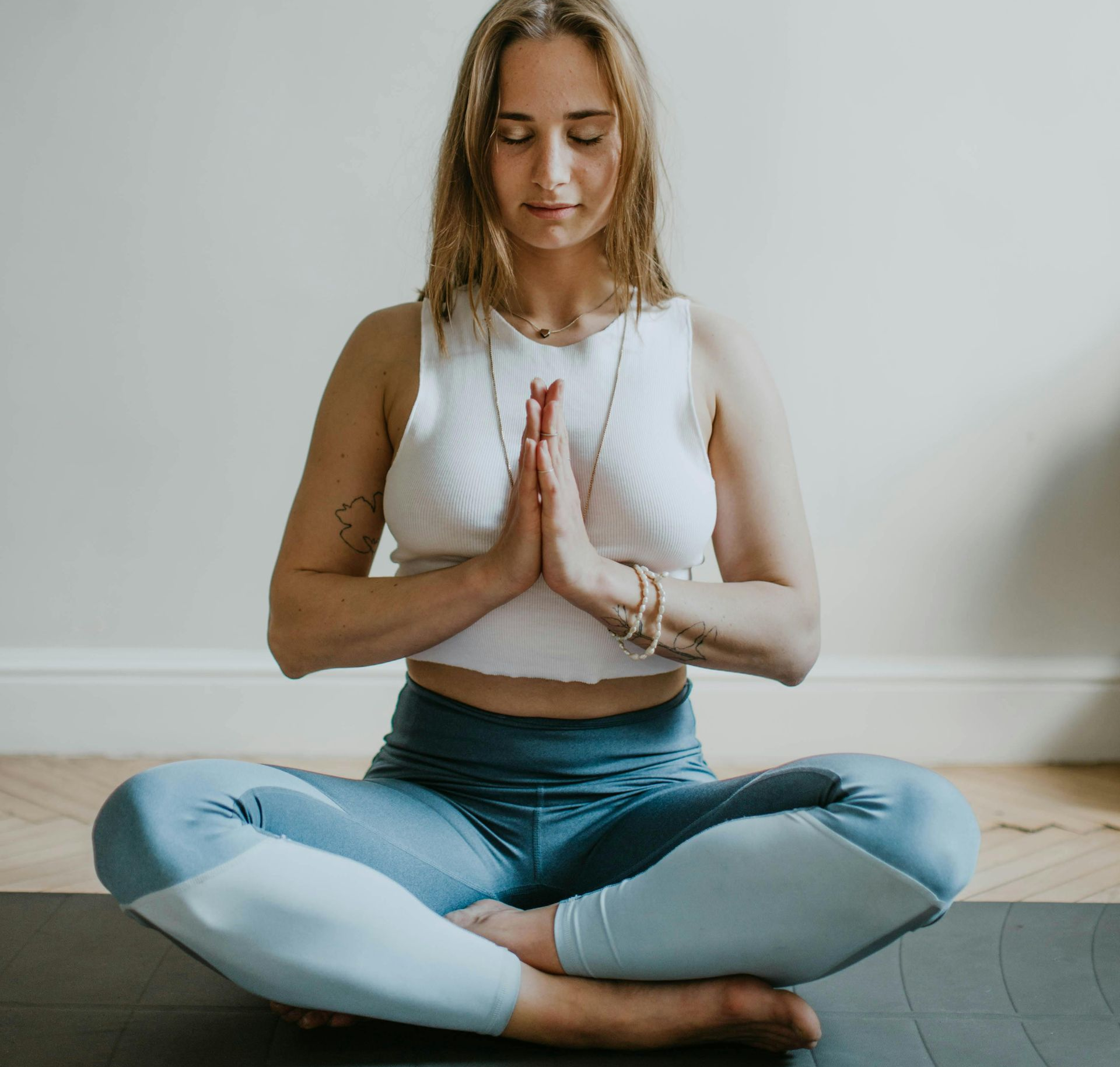 prayer position yoga pose