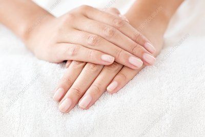 resting female hands