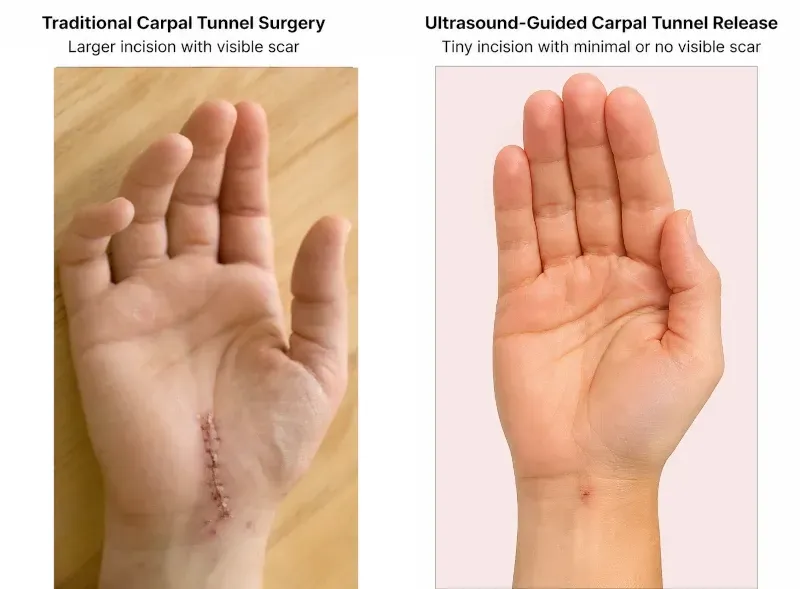 carpal tunnel surgery scars