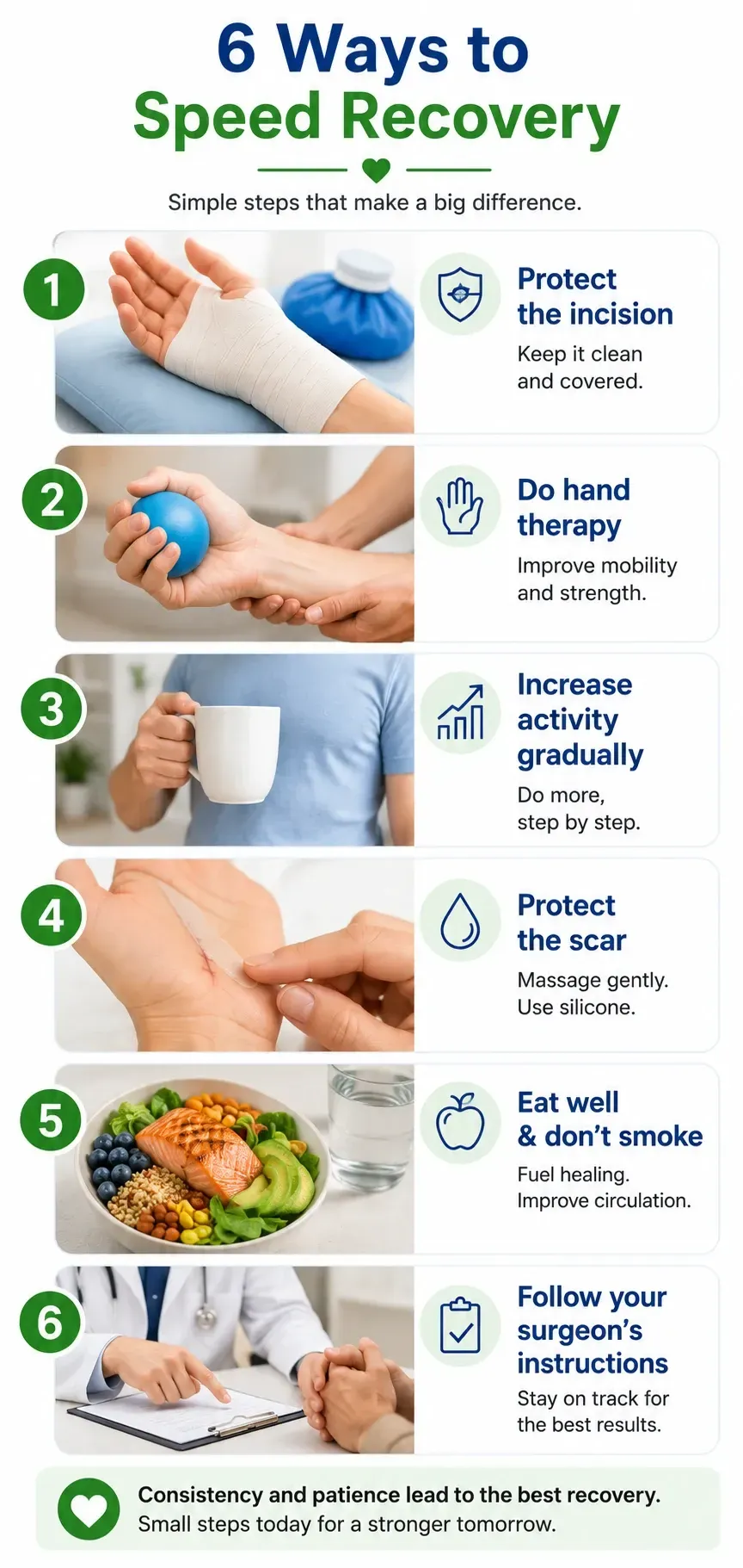 carpal tunnel surgery recovery milestones